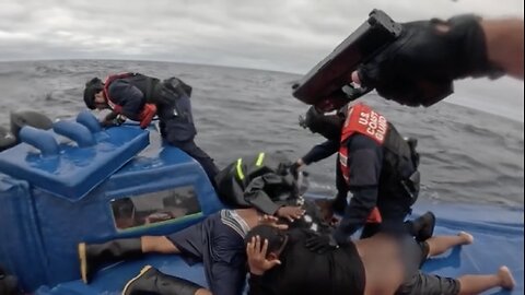 NEWLY RELEASED FOOTAGE OF U.S. COAST GUARD INTERCEPTING DRUG SMUGGLERS OFF VENEZUELA