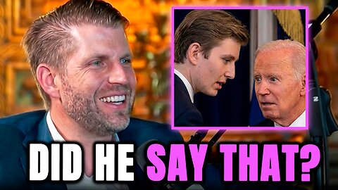 Eric Trump Reveals What Barron Trump Actually Said To Joe Biden