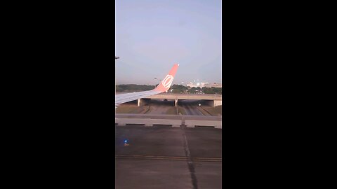 Plane crossing a viaduct in Brazil