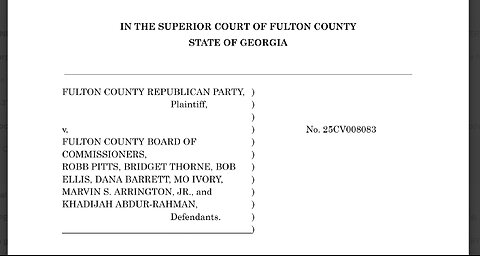 Fulton County Republican County, Inc. V Fulton County Board of Commissioners