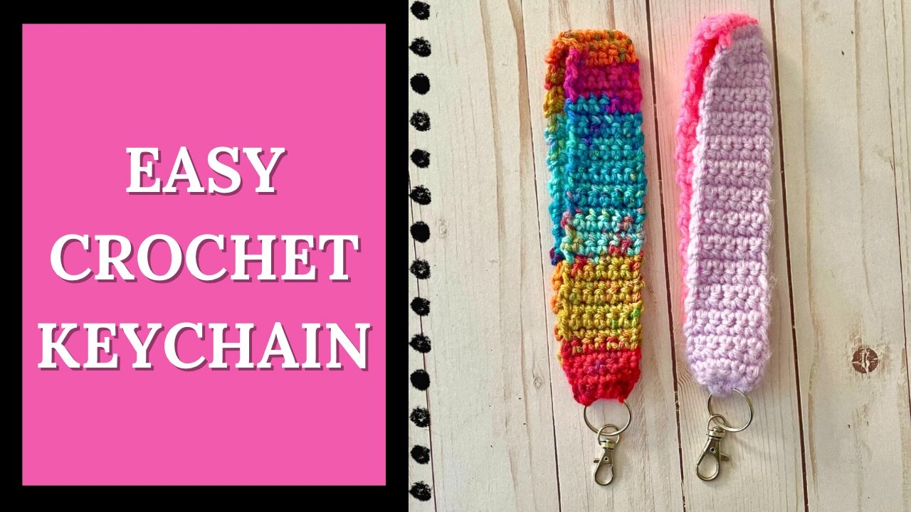 Super Easy Beginner Crochet Keychain