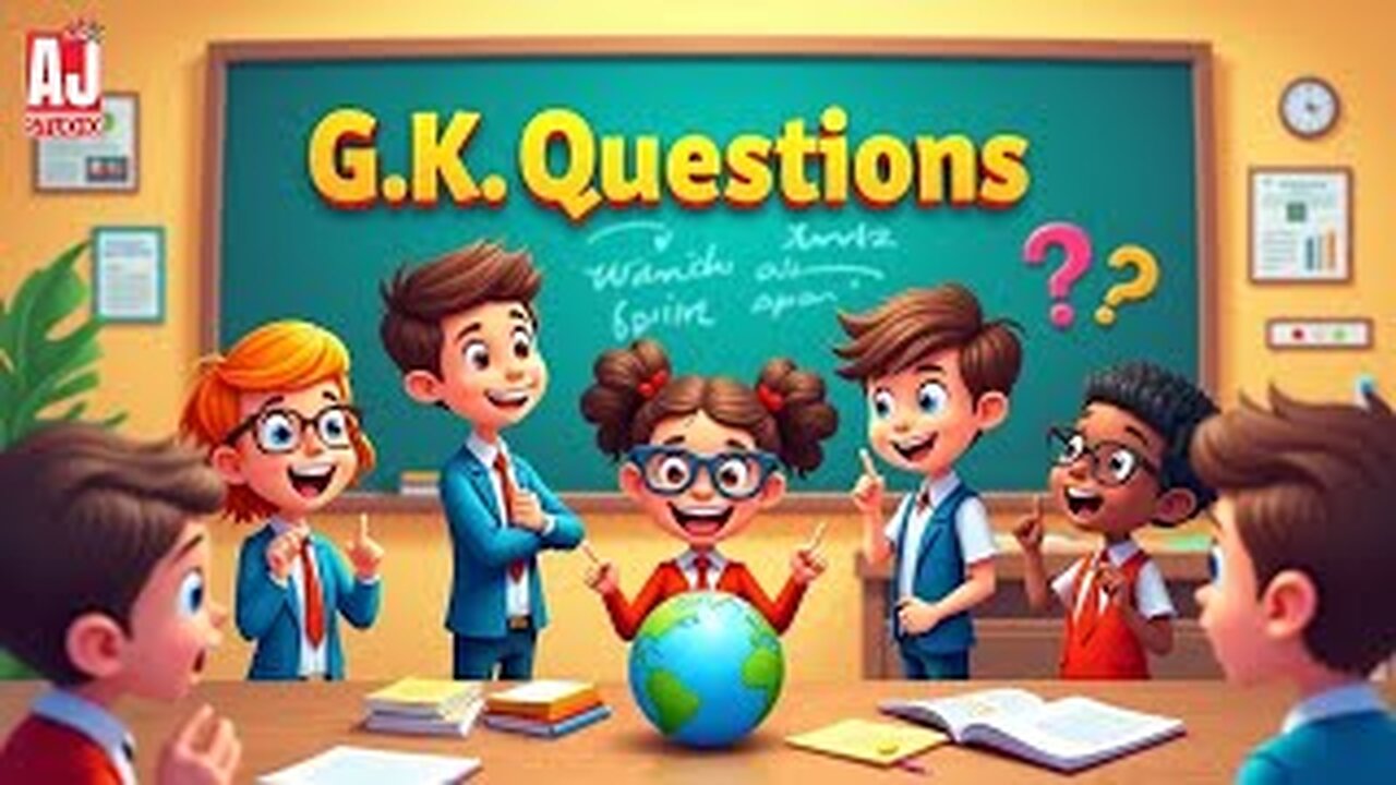 Brain Boosting Quiz for Kids | G.K. Questions📖 😊