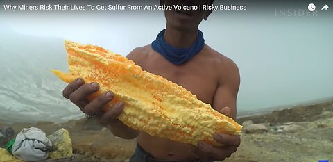 Why Miners Risk Their Lives To Get Sulfur From An Active Volcano | Risky Business