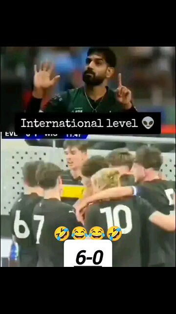 New trend 🤣 6-0 international level