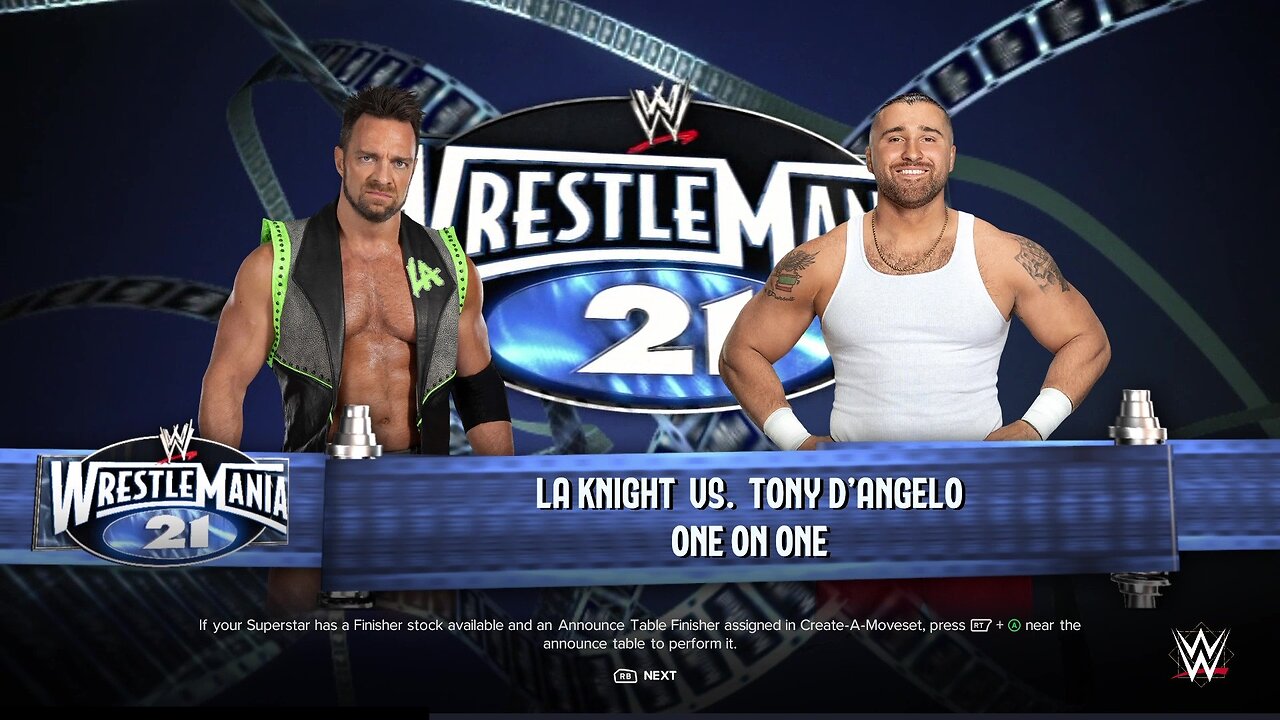 WWE 2k24 LA Knight vs Tony D'Angelo