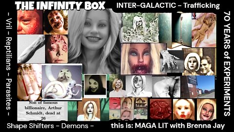 The INFINITY BOX: inter-GALACTIC TRAFFICKING, EXPERIMENTATION, SHAPESHIFTERS, SABRINA MILLER