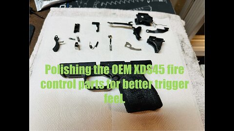 Springfield Armory XDS45 3.3 .45 ACP - Polishing for perfection to get better trigger pull & feel.