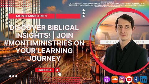Discover Biblical Insights! 📖✨ | Join #MontiMinistries on Your Learning Journey