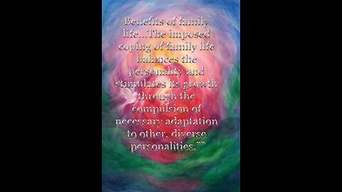 Benefits of Family life