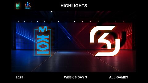 MKOI vs SK Highlights ALL GAMES - LEC Spring Split W6D3 2025 - Movistar KOI vs SK Gaming