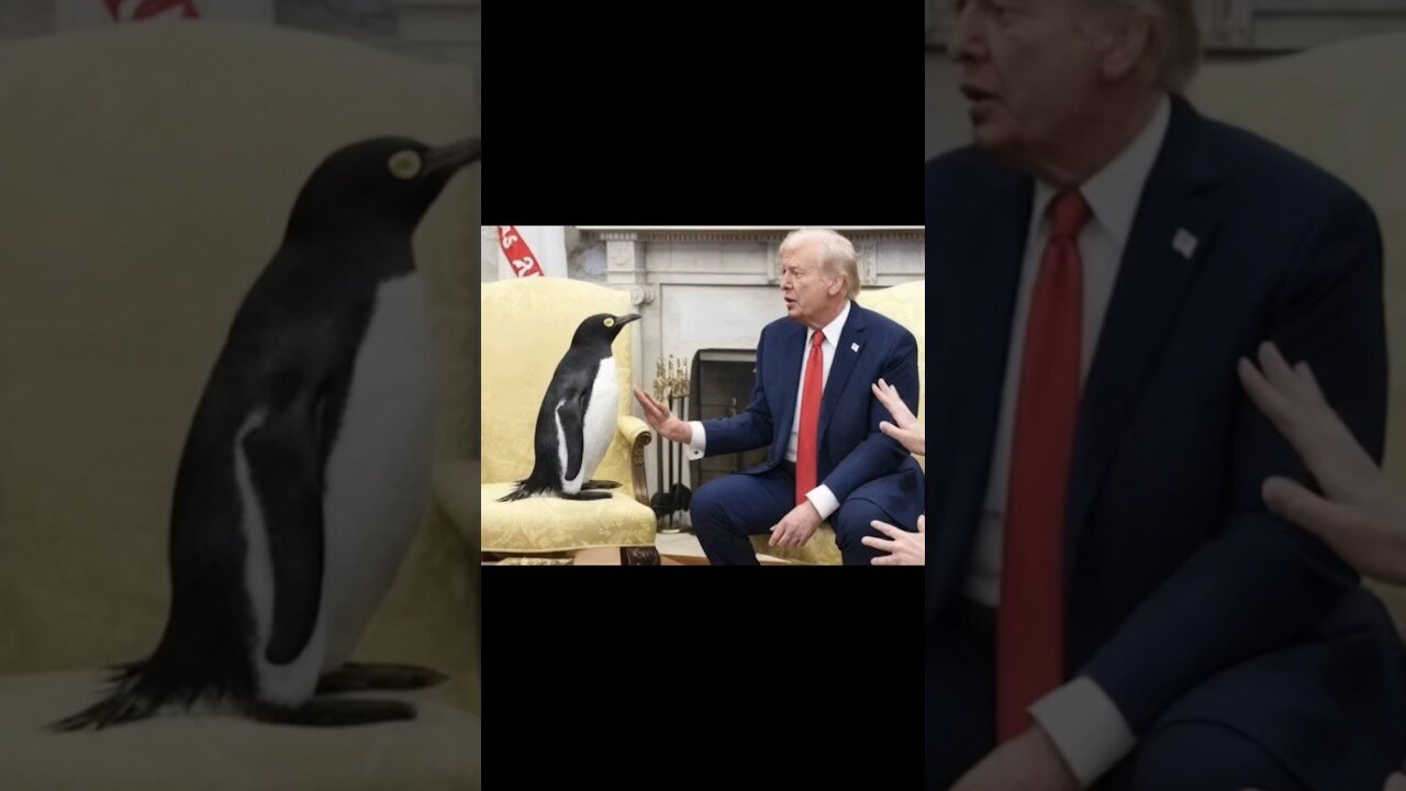 PENGUINS FIGHT BACK #trump #ai #funny #maga #tariffs