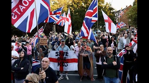 Breaking UK Massive Anger is off the charts Protests Erupt Manhunt of migrant