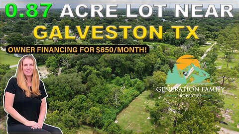 🏝️🍹⛱️ 0.87 Acre Lot near Galveston TX – All Utilities + Owner Financing for $850/Month! 🌞 🌊