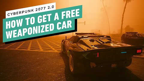 Cyberpunk 2077 2.0 - How to Get a Free Weaponized Vehicle (Ken Block Car Location)