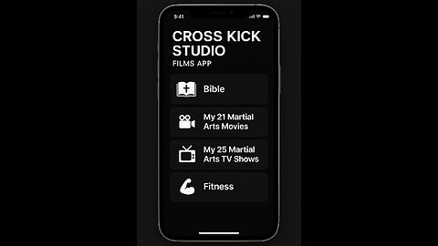 Cross kick Studio Films App