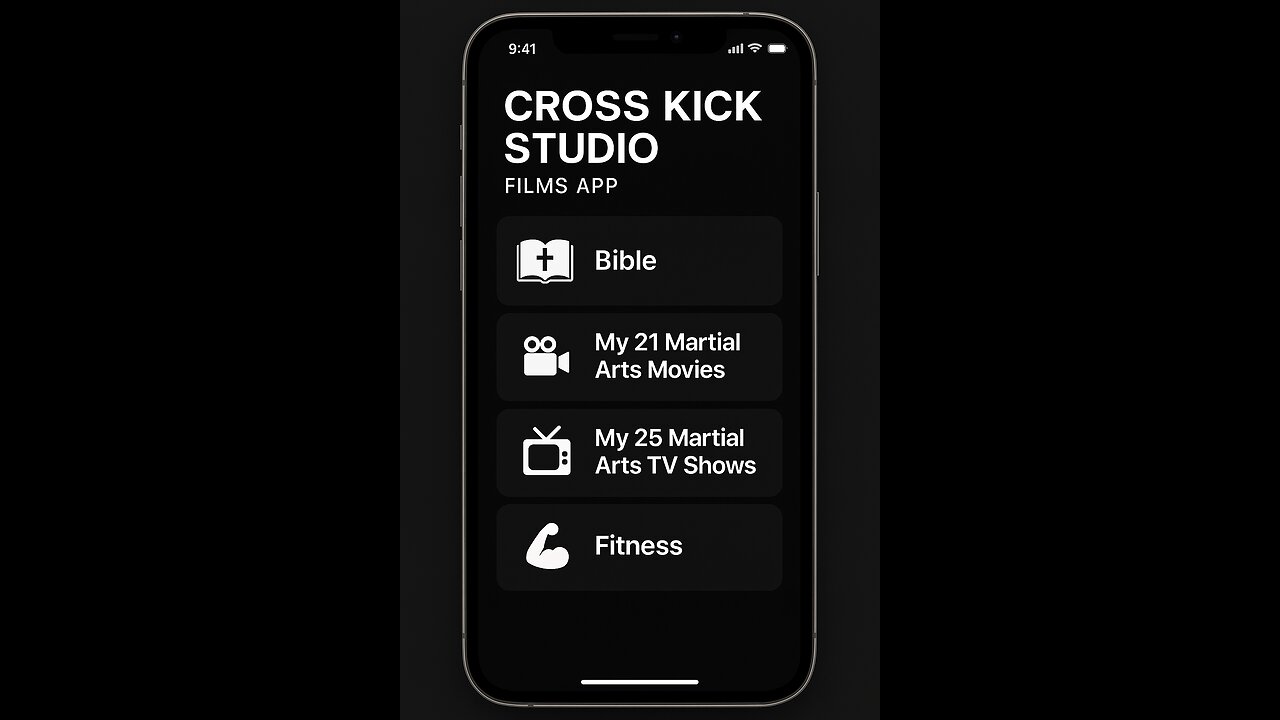 Cross kick Studio Films App