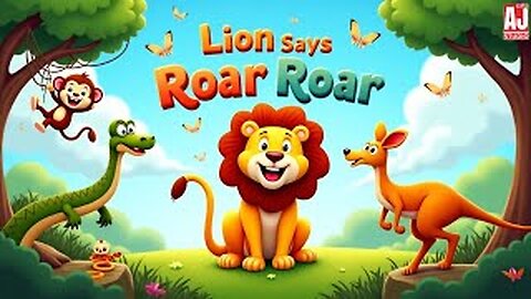 Lion Says Arora Arora 🦁 | Animal Sounds Learning Video for Kids 😊