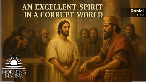Morning Manna - July 25, 2025 - Daniel 6:1-3 - An Excellent Spirit in a Corrupt World