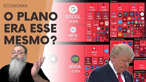 TRUMP destrói USD 4 TRILHÕES na BOLSA AMERICANA SE o PLANO era DESTRUIR RIQUEZA, tá FUNCIONANDO!