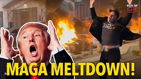 TESLA ATTACKED! Elon & MAGA LOSE IT Over Vandalism! | The Tony Michaels Podcast #864