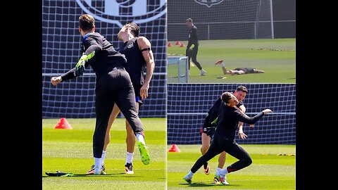 🤣 ¡SZCZESNY “NOQUEA” A LEWANDOWSKI EN UNA ESCENA DIGNA DE HOLLYWOOD! 🎬🥊