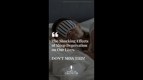 😴 The Shocking Effects of Sleep Deprivation 🧠💥