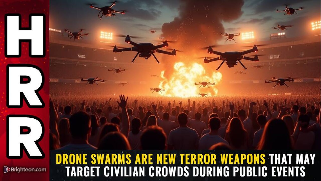 Drone swarms are new terror weapons that may target civilian crowds during public events