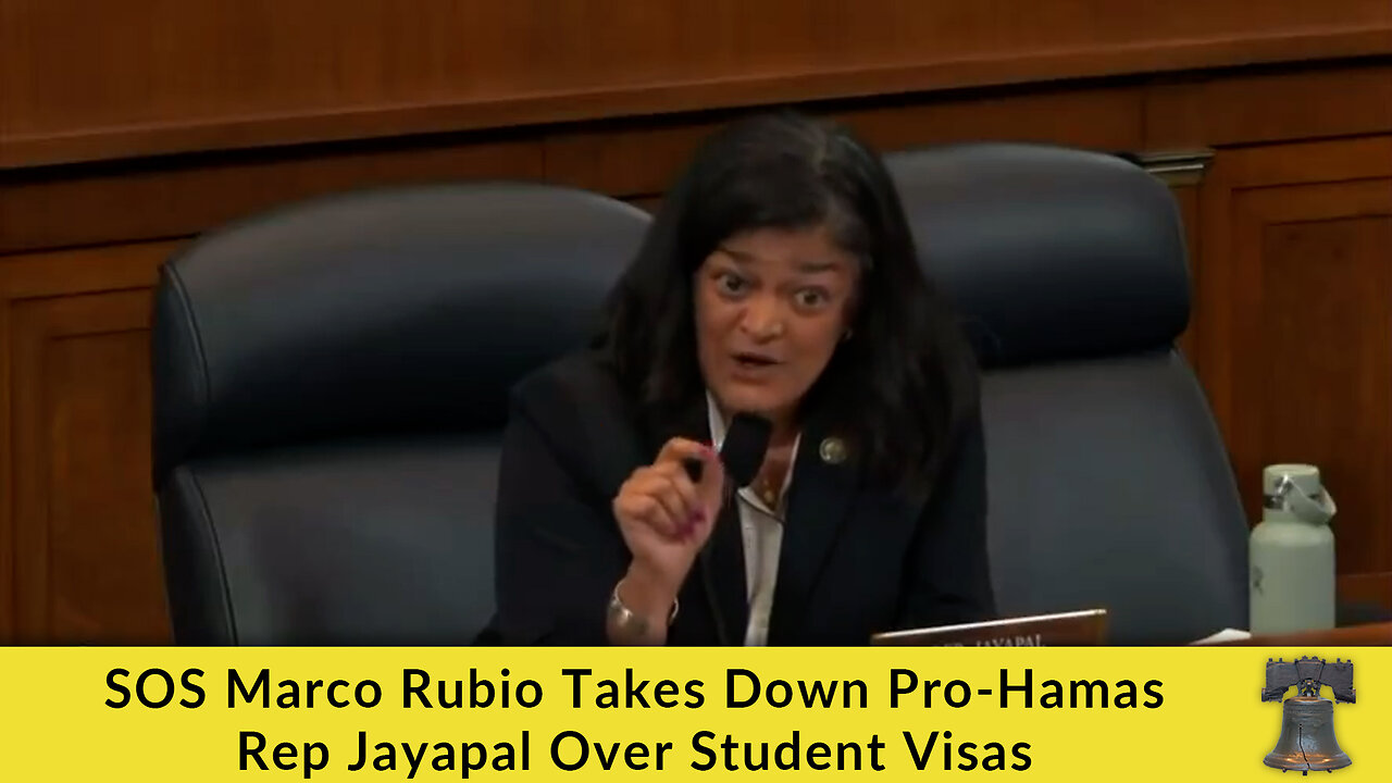 SOS Marco Rubio Takes Down Pro-Hamas Rep Jayapal Over Student Visas