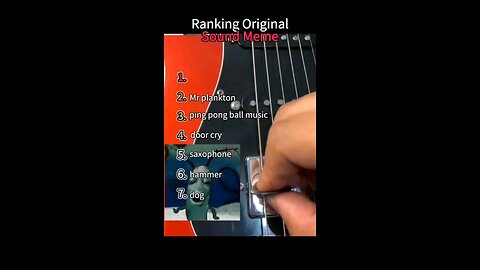 Ranking Original Sound Memes