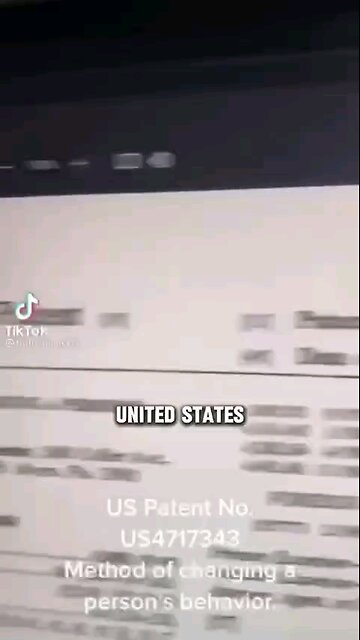 US Patent 4717343-Mind Control Via Video