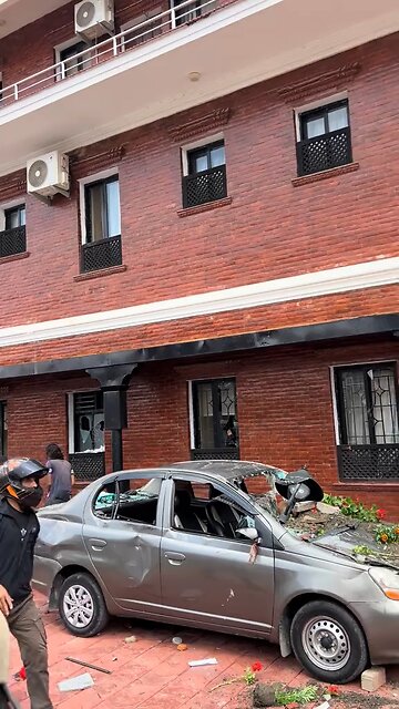 Mantri Quarter in Bhaisipati Turns to Flames 🔥 #nepaltoday #fire #japd