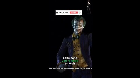 Joker can't believe Bruce is dead