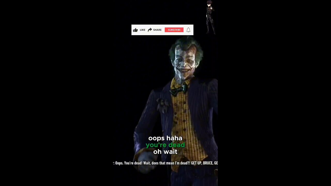 Joker can't believe Bruce is dead