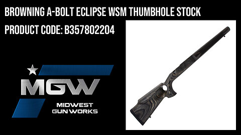 Browning A-Bolt Eclipse WSM Thumbhole Stock - B357802204
