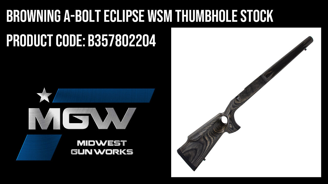 Browning A-Bolt Eclipse WSM Thumbhole Stock - B357802204