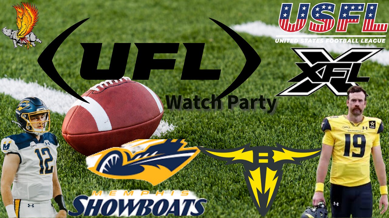 Memphis Showboats vs San Antonio Brahmas LIVE WATCH PARTY and Play by Play