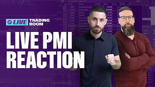 Live Trading: PMI Data, China Trade Tensions, and Tech Stock Momentum