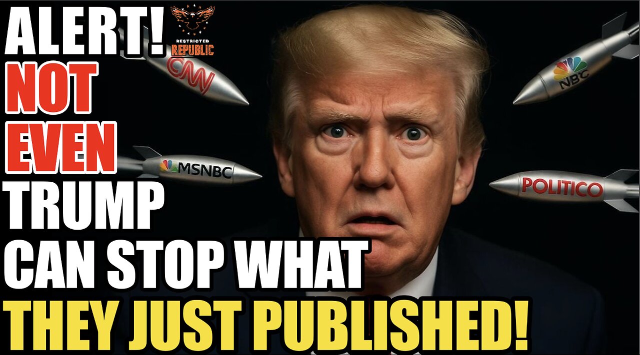 ALERT! Not Even Trump Can Stop What They Just Published and He May Not Want To, It's Just That BAD!