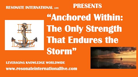 “Anchored Within: The Only Strength That Endures the Storm”