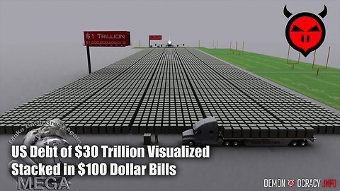US Debt of $30 Trillion Visualized in Stacks of Physical Cash