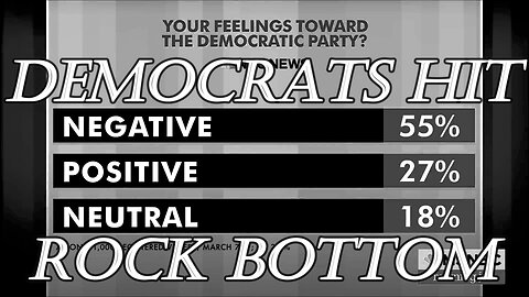 Democrat Party Favorability HITS 30 PLUS YEAR LOW!