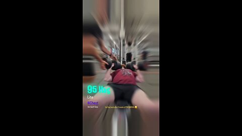 95lbs Incline DB Press (Lite) | #fitness #shorts #chest 💪 post pneumonia 🫠