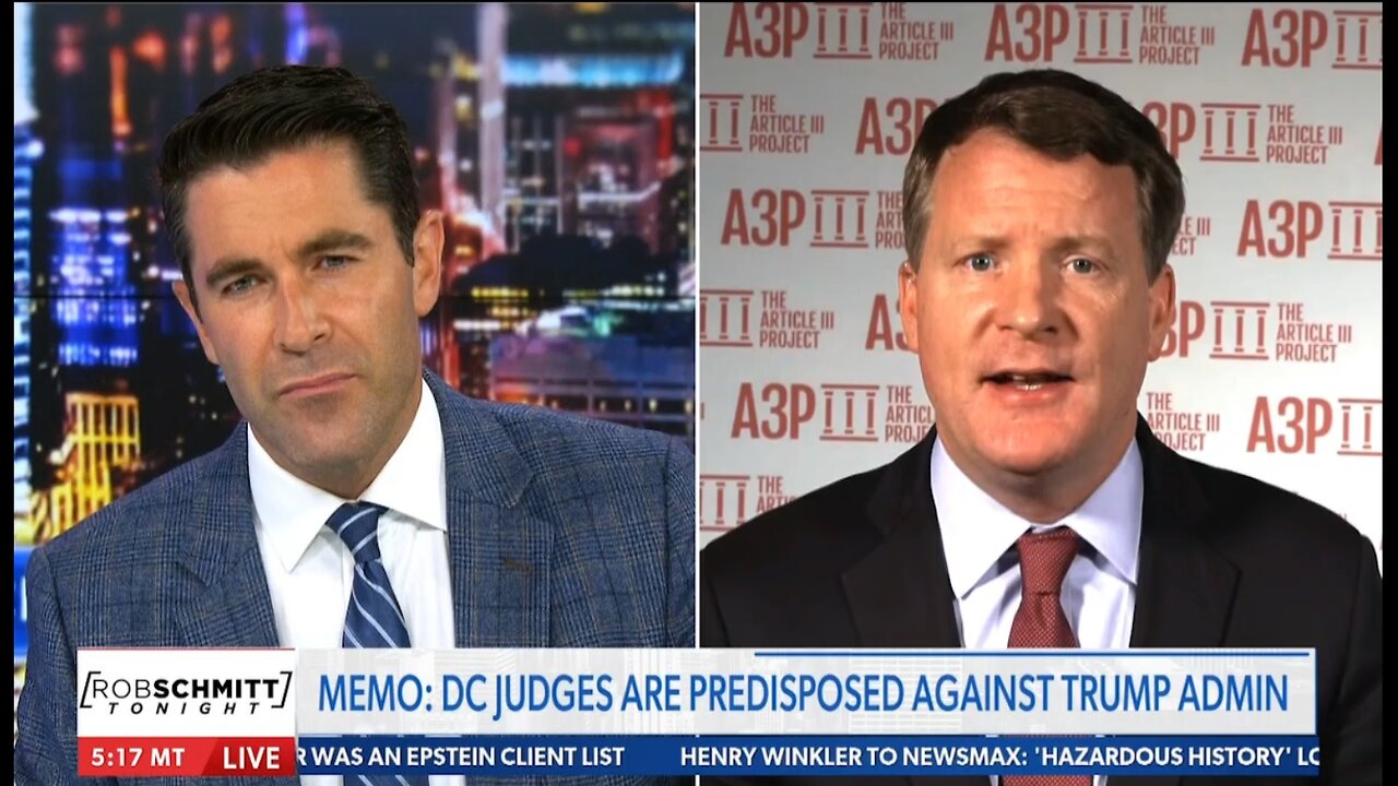 MIKE DAVIS: DC JUDGES ARE PREDISPOSED AGAINST TRUMP ADMIN