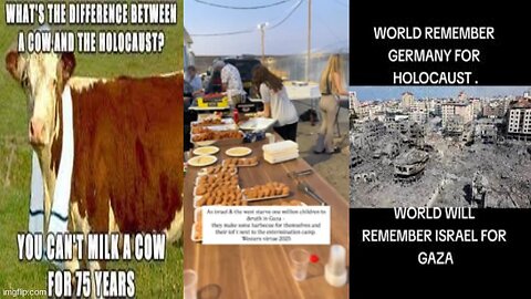 IS THIS THE LESSON WE WERE SUPPOSED TO LEARN FROM THE HOLOCAUST 🧑‍🍳 BBQ WHILE THEY STARVE⁉️