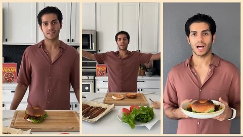 Mena Massoud’s Go-To Plant-Based Bagel Sandwich Tutorial!