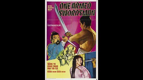 1967 The One Armed Swordsman Jimmy Wang Yu A Shaw Brothers Production