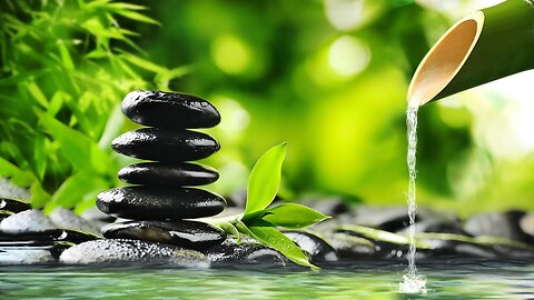 Relaxing Piano Music Bamboo Water Fountain, Sleep Music, Relaxing Music, Meditation Music