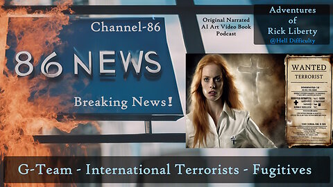 E402 Breaking News Rick Liberty GTeam International Fugitive Terrorists Channel 86 News Broadcast