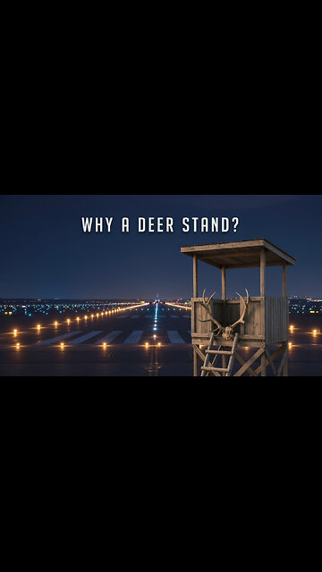 Why Is There a Deer Stand Next to Where Trump Lands Air Force One?