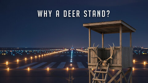 Why Is There a Deer Stand Next to Where Trump Lands Air Force One?